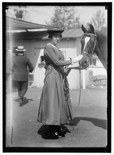 HORSE SHOWS. MISS CONSTANCE VAUCLAIN