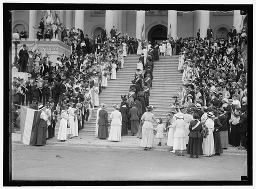 WOMAN SUFFRAGE AT CAPITOL