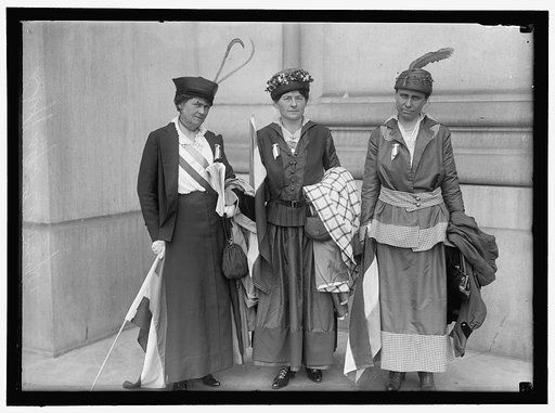 WOMAN SUFFRAGE GROUP OF SUFFRAGISTS