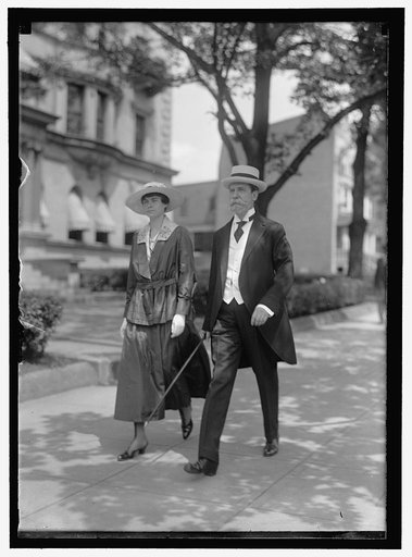 HUGHES, MISS KATHERINE. BECAME MRS. CHAUNCEY L. WADDELL. WITH FATHER, CHARLES EVANS HUGHES