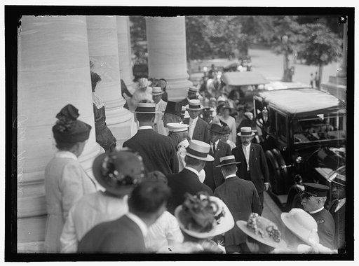 SERVICES FOR CHINESE MINISTER AT MEMORIAL CONTINENTAL HALL. PRESIDENT WILSON AT SERVICES FOR CHINESE MINISTER