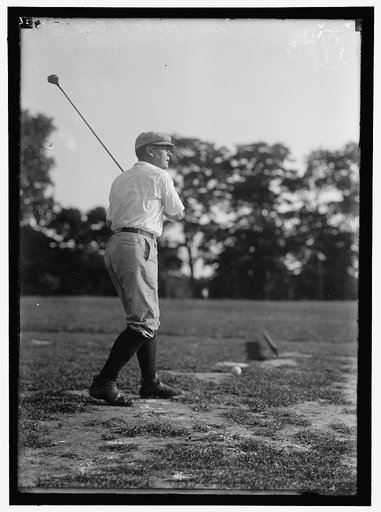 OWEN, ROBERT LATHAM, SENATOR FROM OKLAHOMA, 1907-1925. GOLFING