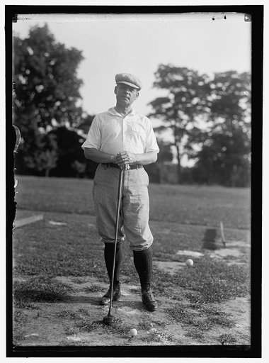 OWEN, ROBERT LATHAM, SENATOR FROM OKLAHOMA, 1907-1925. GOLFING