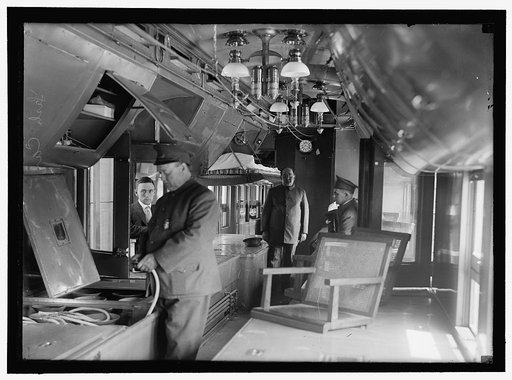 DEPARTMENT OF COMMERCE. BUREAU OF FISHERIES RAILWAY CAR; INTERIOR
