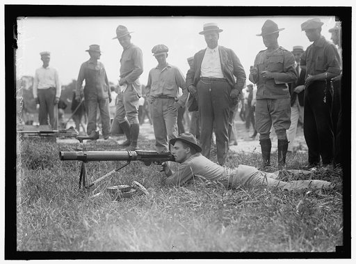 MARINE CORPS RIFLE RANGE, LEWIS MACHINE GUN TESTS