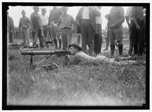 MARINE CORPS RIFLE RANGE, LEWIS MACHINE GUN TESTS