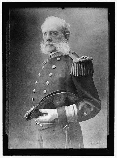 LUCE, STEPHEN B., ADM., U.S.N. CIVIL WAR ADMIRAL. ORIGINAL PICTURE TAKEN IN RHODE ISLAND