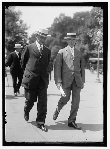 LOVETT, ROBERT SCOTT, PRESIDENT, UNION PACIFIC RAILWAY. LEFT, WITH DANIEL WILLARD