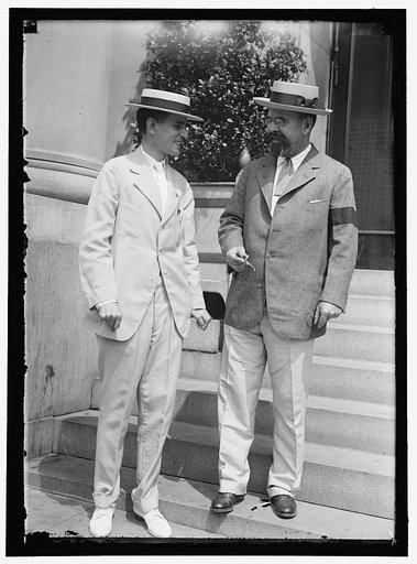 HILL, LOUIS WARREN. RAILWAY PRESIDENT. RIGHT, WITH ROBERT D. HEINL