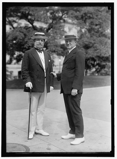 LEWIS, JAMES HAMILTON, REP. FROM WASHINGTON, 1897-1899; SENATOR FROM ILLINOIS, 1913-1919, 1931-. LEFT, WITH TUMULTY