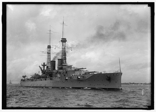U.S.S. New York or  U.S.S. Texas] in Hampton Roads