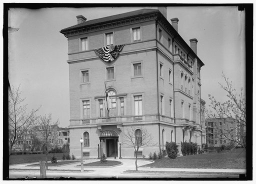 LONG, BRECKENRIDGE. 3RD ASST. SECRETARY OF STATE, 1918. RESIDENCE, LOANED TO BRITISH COMMN.; EXTERIORS