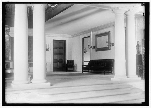 LONG, BRECKENRIDGE. 3RD ASST. SECRETARY OF STATE, 1918. RESIDENCE, LOANED TO BRITISH COMMN.; INTERIORS