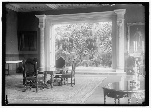 LONG, BRECKENRIDGE. 3RD ASST. SECRETARY OF STATE, 1918. RESIDENCE, LOANED TO BRITISH COMMN.; INTERIORS