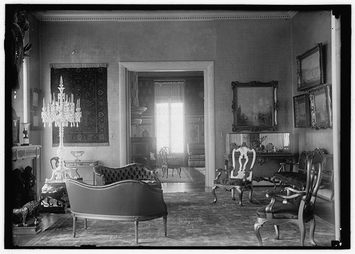 LONG, BRECKENRIDGE. 3RD ASST. SECRETARY OF STATE, 1918. RESIDENCE, LOANED TO BRITISH COMMN.; INTERIORS