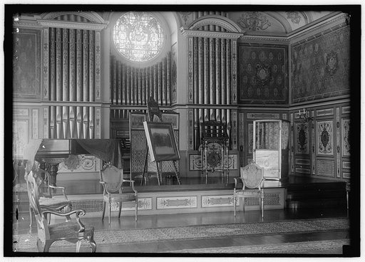 LONG, BRECKENRIDGE. 3RD ASST. SECRETARY OF STATE, 1918. RESIDENCE, LOANED TO BRITISH COMMN.; INTERIORS
