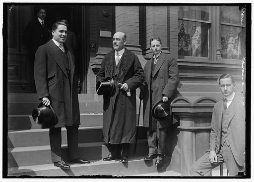 BONILLAS, IGNACIO. AMBASSADOR FROM MEXICO. WITH SECRETARIES: JUAN B. ROJO; BONILLAS; AND OSCAR E. DUPLAN