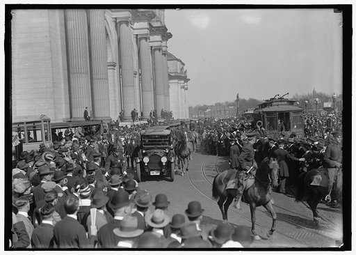 BRITISH COMMISSION TO U.S. ARRIVAL AT UNION STATION; GENERAL VIEWS