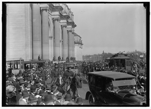 BRITISH COMMISSION TO U.S. ARRIVAL AT UNION STATION; GENERAL VIEWS