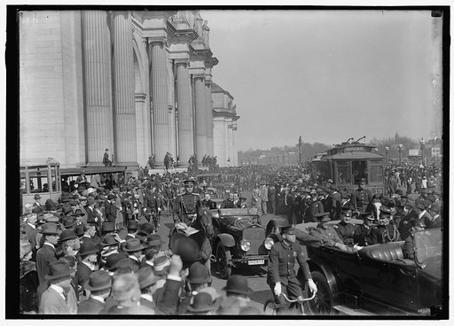 BRITISH COMMISSION TO U.S. ARRIVAL AT UNION STATION; GENERAL VIEWS