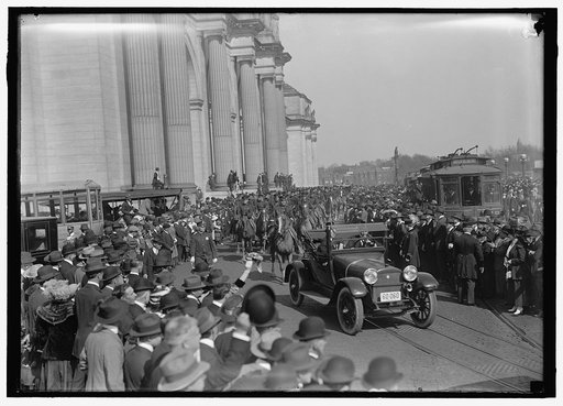 BRITISH COMMISSION TO U.S. ARRIVAL AT UNION STATION; GENERAL VIEWS