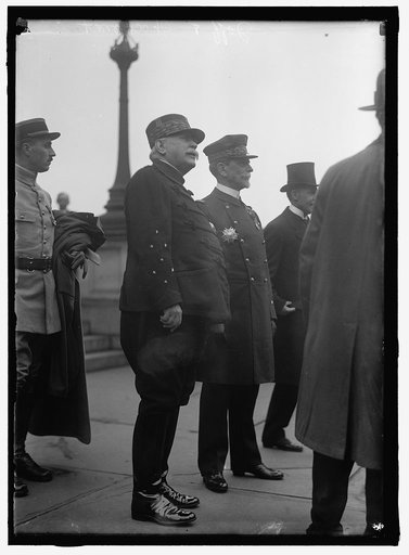 FRENCH COMMISSION TO U.S. JOFFRE, JOSEPH JACQUES CESARE, MARECHAL OF FRANCE, 1916; CHOCHEFRAT, VICE ADMIRAL, FRENCH NAVY