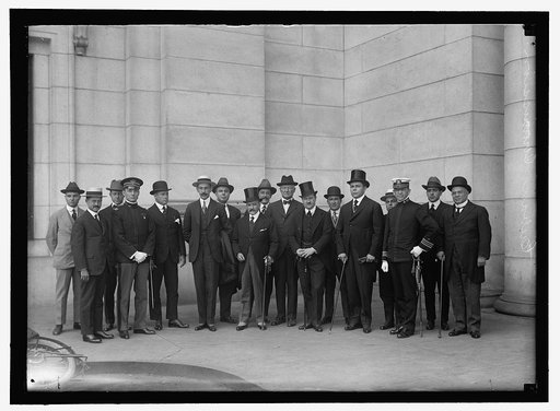 CUBAN WAR MISSION TO THE U.S. LT. COL. VANDER GUTCH; CAPT E.N. TABIO; LT. COMDR. KEAR, U.S.N.; CAPT. HARVEY, U.S.A.; LT. COL. LEZANA OF THE MISSION; GEN. MARTI; ALBERTO CARRICARTE; DeCESPEDES, MINISTER TO U.S.; DR. ALFONSO FORCADE, ATTACHE TO CUBAN LEGATION; LT. COL. WITTERMYER, U.S.A.; J.H. STABLER