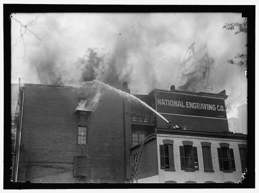 NATIONAL ENGRAVING CO. WASHINGTON, D.C. FIRE