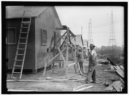 FORT McHENRY. CEMENT GUN USED IN BUILDING CAMP
