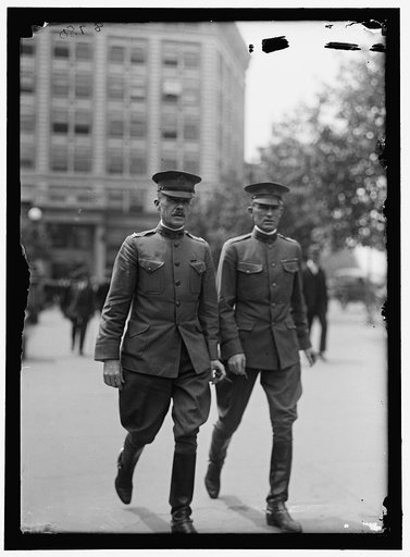 CARTER, JESSE McILVAINE, MAJOR GENERAL, U.S.A. LEFT, WITH McGIBBS