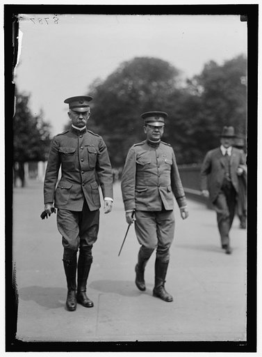 MAYES, JAMES J., MAJ., U.S.A. RIGHT, WITH BRIG. GEN. CROZIER