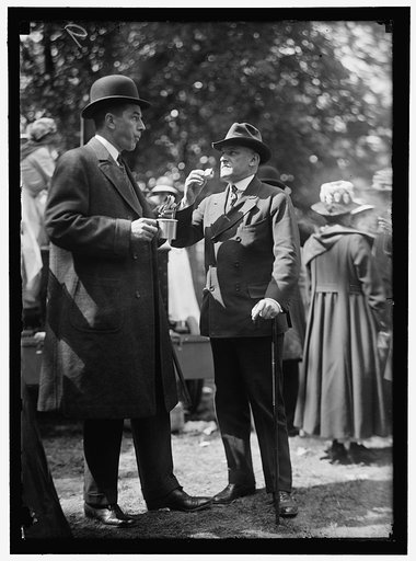 RED CROSS LUNCHEON ON GENERAL SCOTT'S LAWN. CHARLES D. NORTON, LEFT