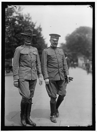 DEAN, JAMES T., COLONEL, U.S.A. RIGHT, WITH LT. COL. IRELAND