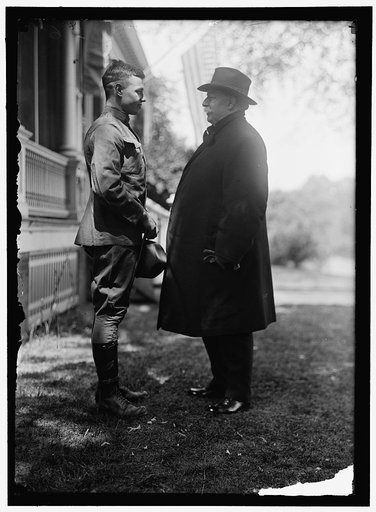 FORT MYER OFFICERS TRAINING CAMP. CHARLES P. TAFT AT CAMP WITH FATHER, EX-PRESIDENT TAFT