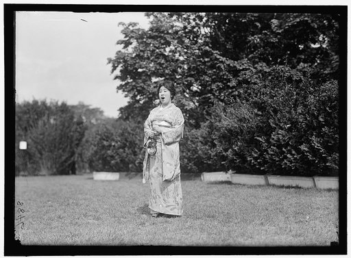 MEURA, MME. TAUCHI. JAPANESE PRIMA DONNA. SINGING AT SYLVAN THEATRE