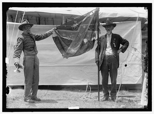 FLAGS. CONFEDERATE REUNION; BATTLE FLAGS OF WAR BETWEEN THE STATES
