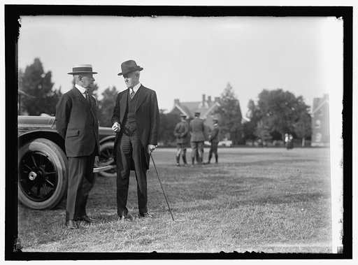 LANSING, ROBERT SECRETARY OF STATE, 1915-1920. LEFT, WITH JOHN W. DAVIS
