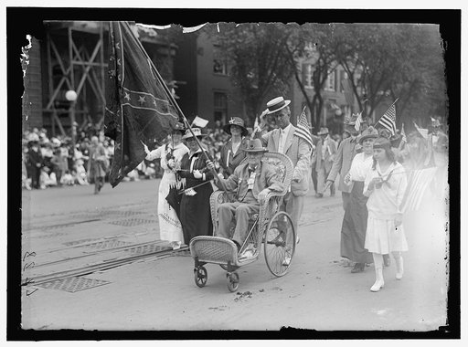 PAYNE, W.E. CONFEDERATE REUNION; IN WHEEL CHAIR