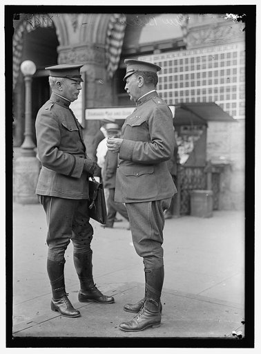 BLACK, WILLIAM MURRAY. BRIGADIER GENERAL, U.S.A. RIGHT, WITH LT. COL. PIERCE