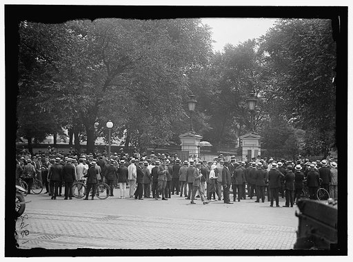 WOMAN SUFFRAGE RIOT AT WHITE HOUSE GATE