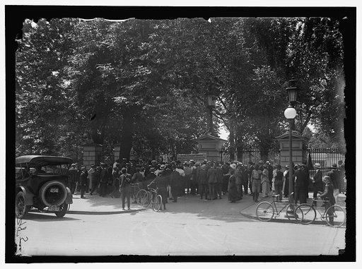 WOMAN SUFFRAGE RIOT AT WHITE HOUSE GATE
