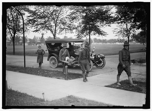 RED CROSS MOTOR CORPS. GROUPS