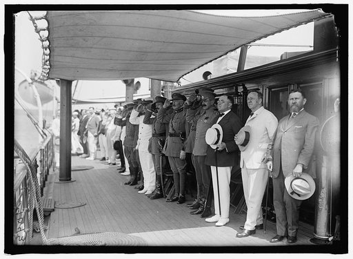 Josephus Daniels in group on ship