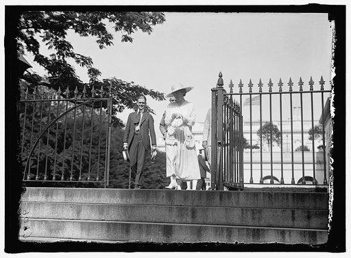 RANKIN, JEANETTE [i.e. Jeannette]. REP. FROM MONTANA, 1917-1919. LEAVING WHITE HOUSE