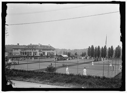 COLUMBIA COUNTRY CLUB. TENNIS COURTS