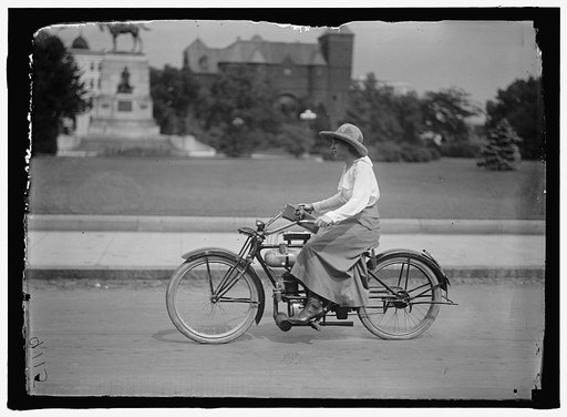 WOMAN ON BICYCLE