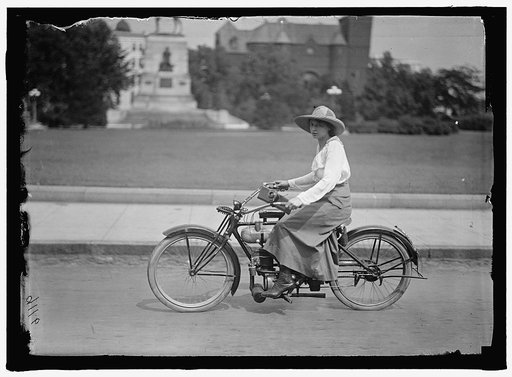 WOMAN ON BICYCLE