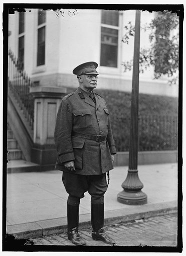 SCOTT, HUGH L. MAJOR GENERAL, U.S.A., CHIEF OF STAFF. LEAVING WHITE HOUSE