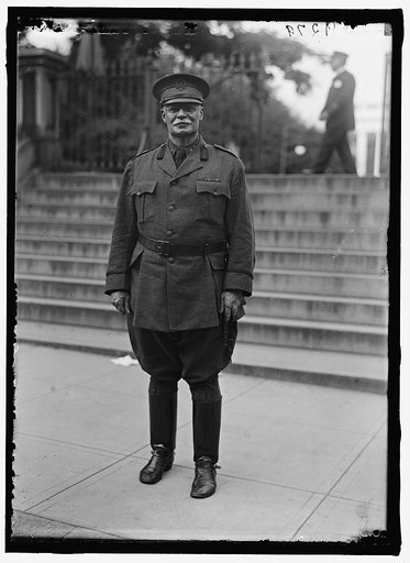 SCOTT, HUGH L. MAJOR GENERAL, U.S.A., CHIEF OF STAFF. LEAVING WHITE HOUSE