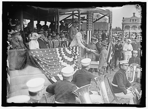 WILSON ON REVIEWING STAND